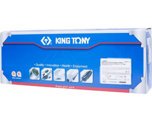 Набор головок 3/4" KING TONY 6226CR, 26 предметов