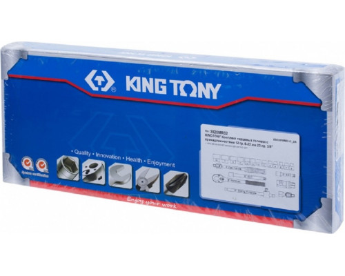 Набор головок 3/8" KING TONY 3020MR02, 20 предметов