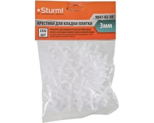 Крестики для плитки STURM 9041-02-30 3мм, 150шт.