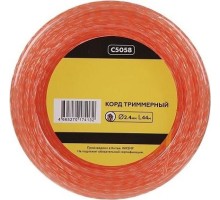 Леска триммерная CHAMPION Square Twist DUO 2.4мм/ 44м витой квадрат (C5058) [C5058]