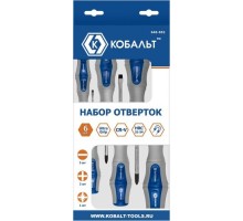 Набор отверток Кобальт 646-652 ultra grip cr-v (6 шт.)