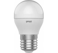 Лампа светодиодная GAUSS Шар basic 7,5w 690lm 4100k e27 led 1053228