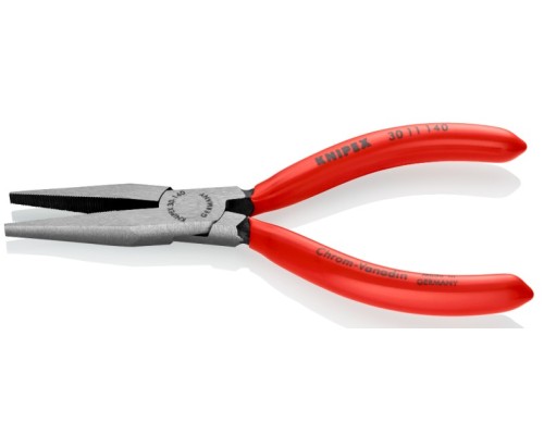 Длинногубцы KNIPEX KN-3011140SB плоские рифленные губки 42 мм, длина 140 мм