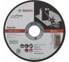 Отрезной круг по нержавеющей стали BOSCH 125х1,0х22 мм A60W41-BF Best for Inox - Rapido [2608602221]