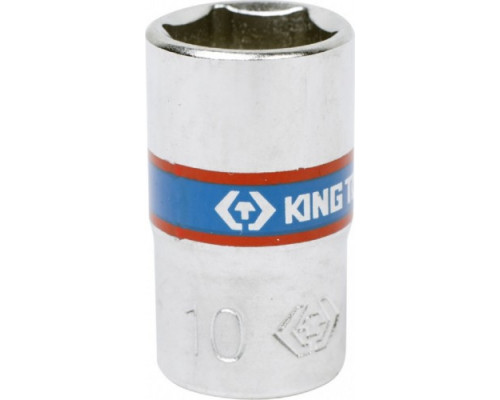 Головка шестигранная 10 мм с посадкой 1/4" KING TONY 233510M
