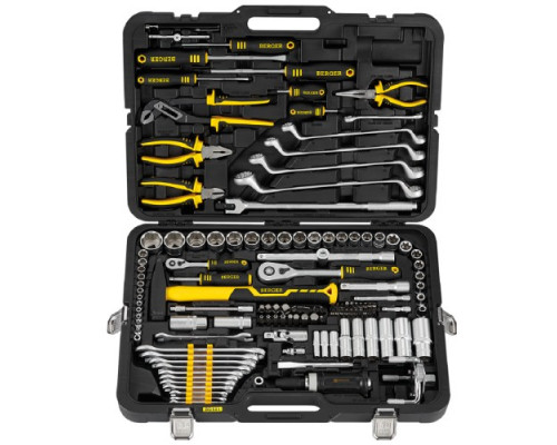 Набор инструментов BERGER BG131-1214 универсальный 1/2" -1/4", 131 предмет