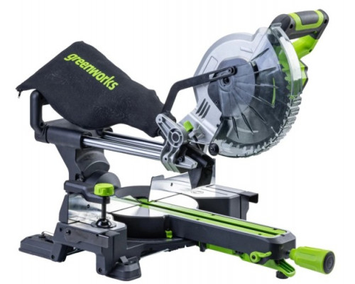 Пила торцовочная аккумуляторная GREENWORKS GD24MS216 24V, б/щ, 4800 об/мин, АКБ 8Ач и ЗУ 1501707UH