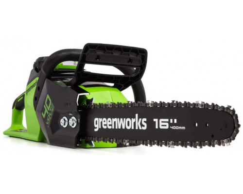 Пила цепная аккумуляторная GREENWORKS GD40CS18 40V, 40 см, б/щ, до 1,8 квт, АКБ 8Ач и ЗУ 2005807UH купить с доставкой и официальной гарантией