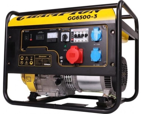 Генератор бензиновый CHAMPION GG 6500-3 [GG6500-3]