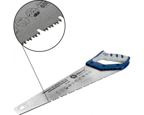 Ножовка по дереву КОБАЛЬТ 792-964 400 мм, шаг 3,5 мм/ 7 tpi, закаленный зуб, 3d-зато