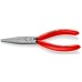 Длинногубцы KNIPEX KN-3011140SB плоские рифленные губки 42 мм, длина 140 мм