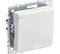 Розетка IEK BRITE РСбш10-3 16а защ. шторки с крышкой BR-R16-16-K01