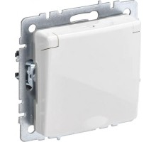 Розетка IEK BRITE РСбш10-3 16а защ. шторки с крышкой BR-R16-16-K01