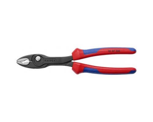 Клещи KNIPEX KN-8202200SB TwinGrip с фронтальным и боковым захватами