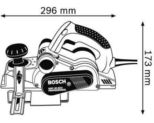 Рубанок сетевой BOSCH GHO 40-82 C [060159A76A] Кейс L-Boxx