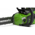 Пила цепная аккумуляторная GREENWORKS GD40CS18 40V, 40 см, б/щ, до 1,8 квт, АКБ 8Ач и ЗУ 2005807UH купить с доставкой и официальной гарантией