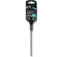 Бур SDS-plus METALLICA Optima 4х160/100 мм по бетону напайка с центром, 2 спирали 904008