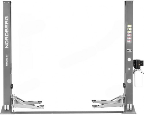 Подъемник автомобильный двухстоечный NORDBERG N4120B-4G 4 т, 220 В, серый