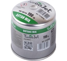 Газовый баллон TurboJet TJ190BP одноразовый, прокалываемый для пропан-бутан 190гр. TJ190PB
