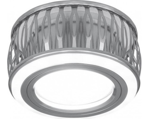 Светильник точечный GAUSS BACKLIGHT кругл. хром/белый, gu5.3, 3w, led 3000k [BL095]