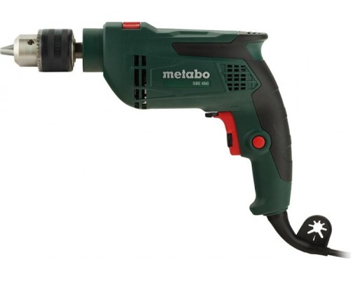 Дрель ударная сетевая METABO SBE 650 (ЗВП) односкоростая [600742000]