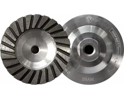 Алмазная чашка DIAM 100x5х20хМ14 AL №0 (гранит) [000462]