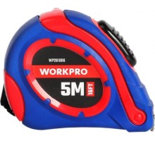 Рулетка WORKPRO WP261006 пластмассовая 5мх19мм самоблокирующаяся