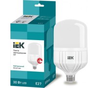 Лампа светодиодная IEK HP 30Вт 230В 4000К E27 LLE-HP-30-230-40-E27