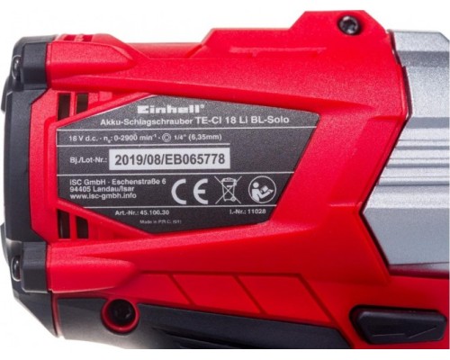 Винтоверт ударный EINHELL 4510030 аккумуляторный TE-CI 18 Li Brushless-Solo