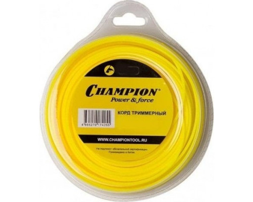Леска триммерная CHAMPION C7074 star 1,3 мм 15 м (звезда)