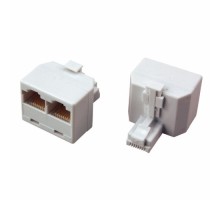 Переходник сетевой REXANT 06-0113-B LAN, штекер 8Р8С (RJ-45) -2 гнезда 8Р8С (RJ-45)