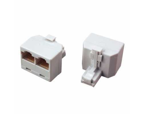 Переходник сетевой REXANT 06-0113-B LAN, штекер 8Р8С (RJ-45) -2 гнезда 8Р8С (RJ-45)