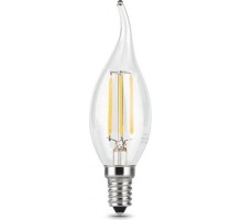 Лампа светодиодная GAUSS Свеча filament на ветру 7w 550lm 2700к е14 led [104801107]