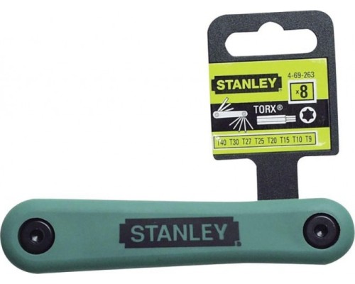 Набор ключей шестигранных STANLEY 4-69-263 комплект из 8-ми торцевых складных 