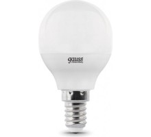 Лампа светодиодная GAUSS Шар elementary шар 10w 710lm 3000k е14 led [53110]