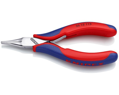 Плоскогубцы KNIPEX KN-3512115SB захватные для электроники, 115 мм