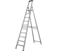 Стремянка алюминиевая KRAUSE STABILO R13 10 перфорированных ступеней 136084