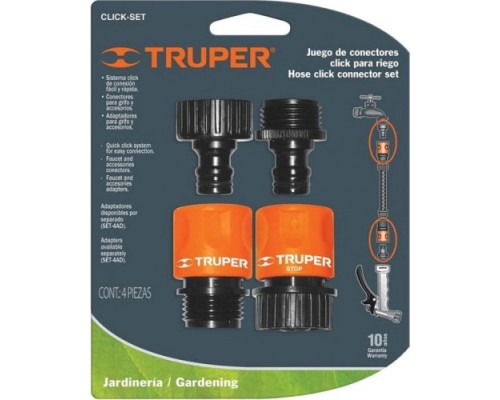 Комплект коннекторов TRUPER CLICK-SET 3/4 Комплект коннекторов TRUPER CLICK-SET 3/4