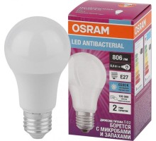 Лампа светодиодная Osram LED Antibacterial cla60 8,5w/865 230vfr e27 [4058075561014]