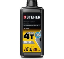 Масло для 4-тактных двигателей Steher SAE 5W30 1 л, полусинтетическое 76012-1
