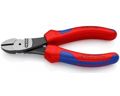 Бокорезы KNIPEX KN-7402140SB особо мощные, 140 мм, 2-комп. ручки