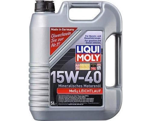 Масло моторное LIQUI-MOLY SAE 15W40 MoS2 Leichtlauf 5 л 1933 минеральное [1933]