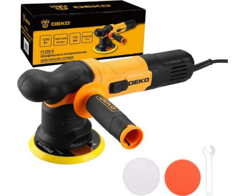 Виброшлифмашина эксцентриковая сетевая DEKO P1250-D полировальная орбитальная, 125мм 083-1046 купить с доставкой и официальной гарантией