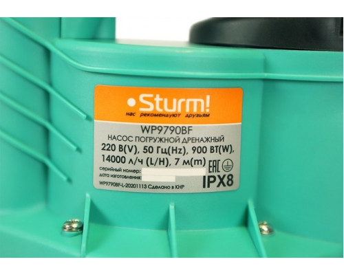 Насос дренажный Sturm WP9790BF