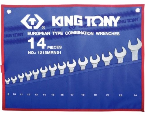 Набор ключей комбинированных KING TONY 1215MRN01 14 предметов Набор ключей комбинированных KING TONY 1215MRN01 14 предметов