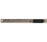 Нож для строительных работ Sturm 1076-06-10 с автофиксацией, нержавеющ. корпус и полотно, 9мм