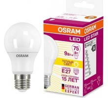 Лампа светодиодная Osram LED Star A 75 8.5вт 2700к e27 806лм [4052899971554]