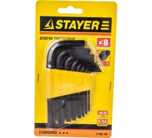 Набор ключей шестигранных STAYER STANDARD 2-10мм, 8 шт. 27405-H8