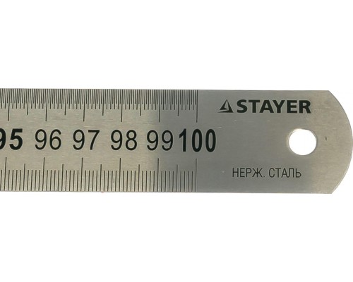 Линейка STAYER PROFI нержавеющая, двухсторонняя гравированная шкала, 1м [3427-100_z01]
