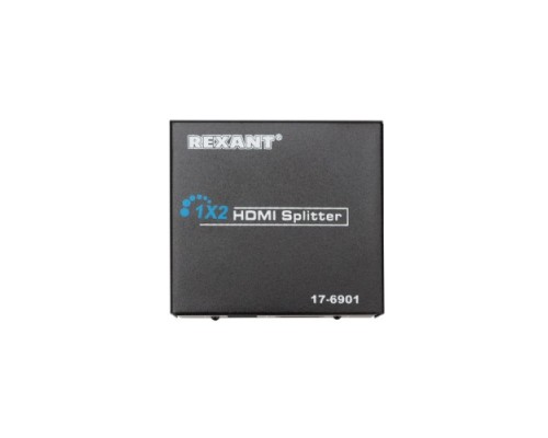 Делитель гнездо REXANT 17-6901 HDMI на 2 гнезда HDMI, металл